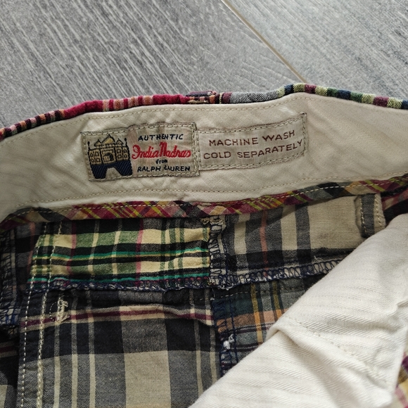 RL Madras Shorts - Picture 3 of 4